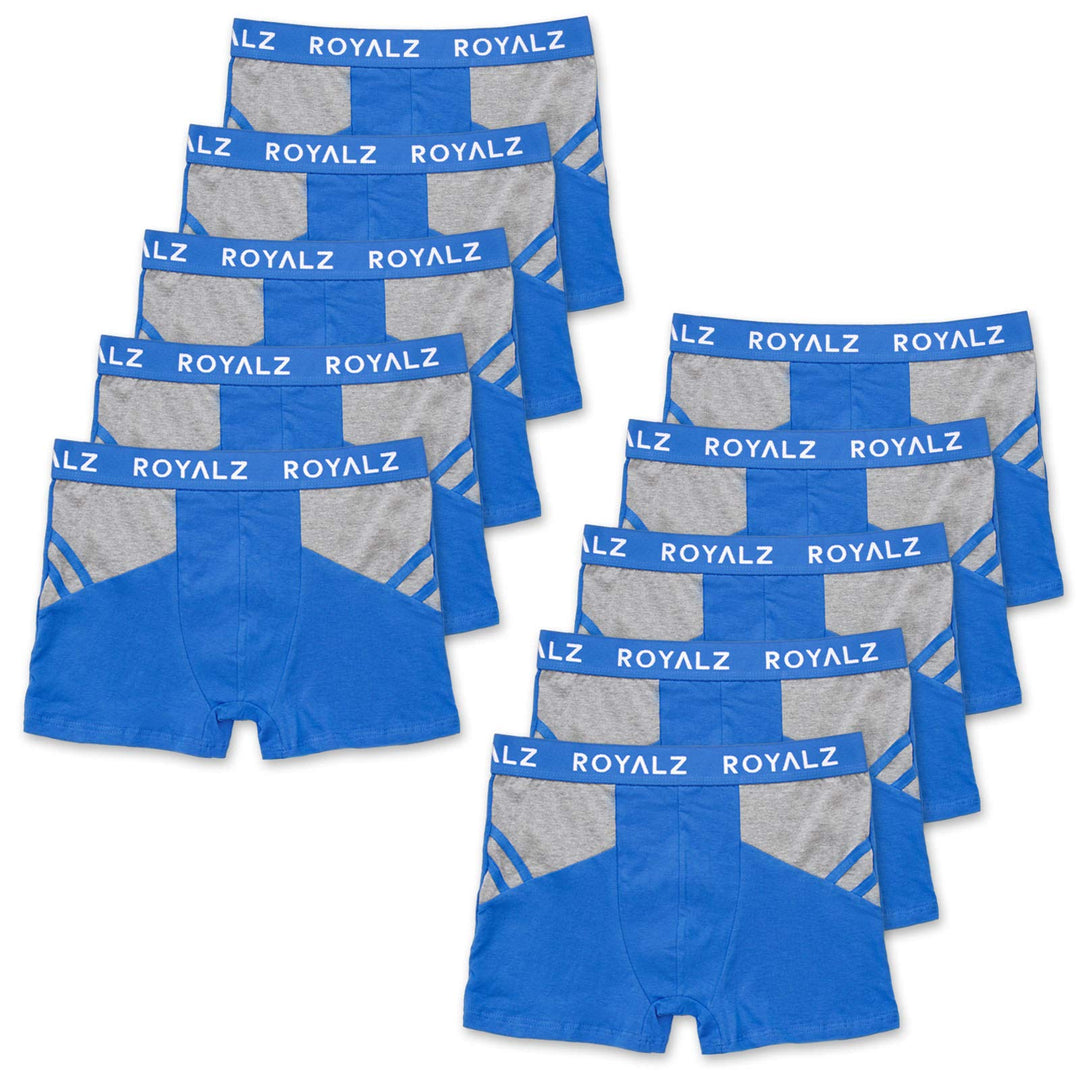 ROYALZ Boxershorts Herren Unterhose 10er Pack Sport-Look Sportiv Männer Unterwäsche Men 10 Set (95%