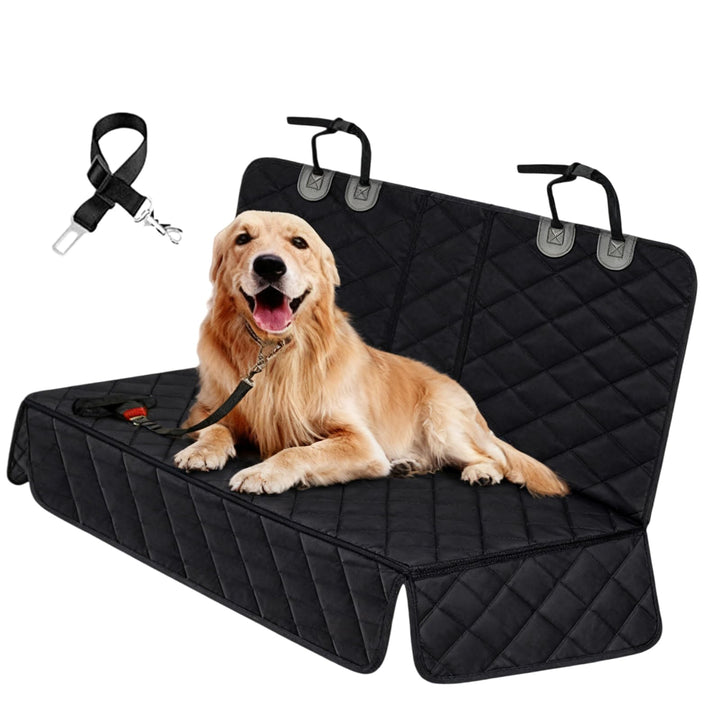 Hundedecke Auto Rückbank, 135x120cm Wasserdicht Kratzfest rutschfest Autoschondecke Hund Rücksitz mi
