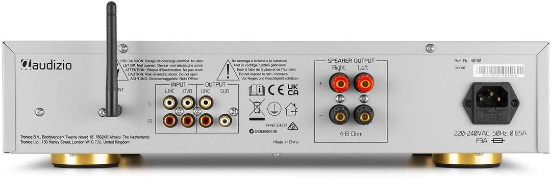 Audizio AD200A - HiFi-Stereo-Verstärker 2 x 200 Watt, Bluetooth Verstärker für Lautsprecher und HiFi