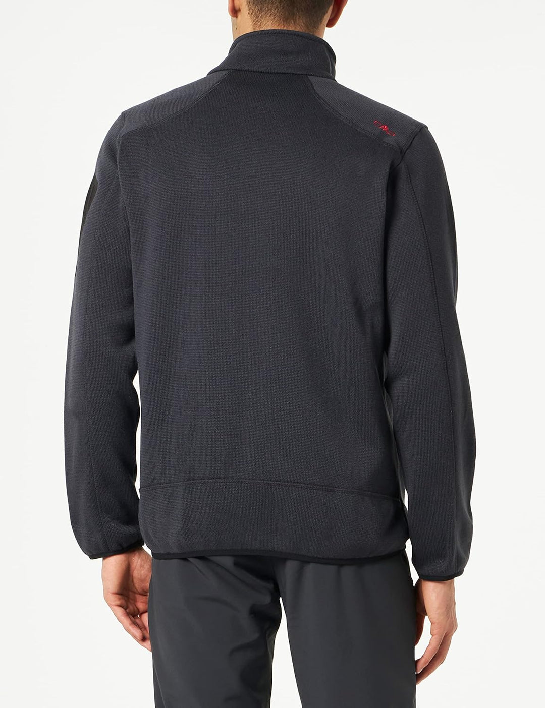 CMP Herren Knit tech mélange Fleece Jacket Fleecejacke 46 Anthrazit-Ferrari, 46 Anthrazit-Ferrari