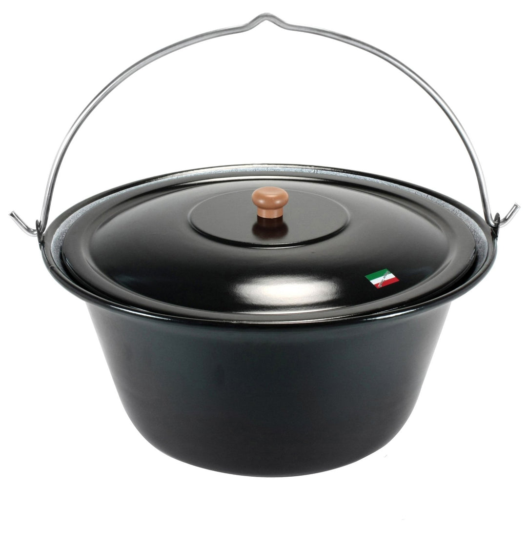 GRILLPLANET Gulaschkessel 22 Liter und Deckel