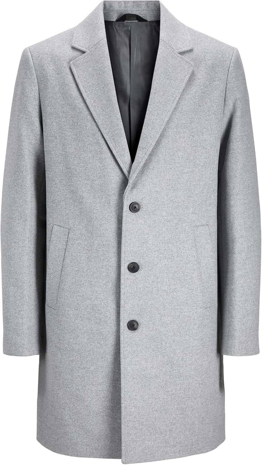JACK & JONES Herren Jjemorrison Wool Coat Sn Wollmantel XS Greige, XS Greige