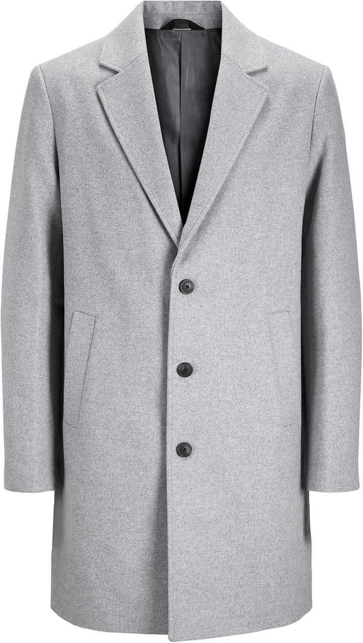 JACK & JONES Herren Jjemorrison Wool Coat Sn Wollmantel XS Greige, XS Greige