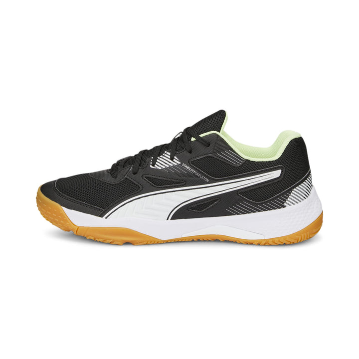 PUMA Herren Solarflash Ii Indoor Court Shoe 37 EU Puma Black Puma White Fizzy Light Gum, 37 EU Puma
