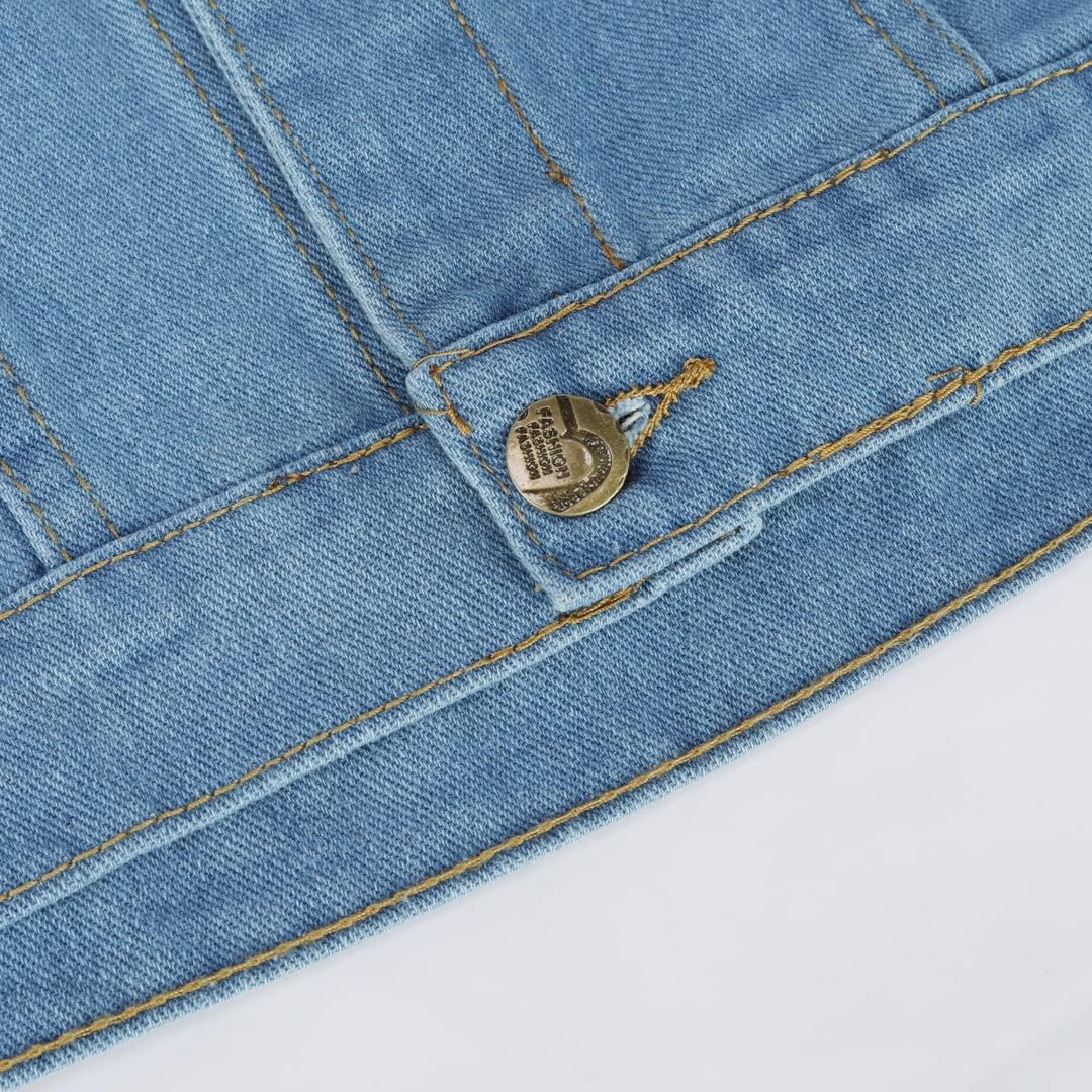 YOUTHUP Weste Herren Denim Weste mit Kappe Regular Fit Zerrissen Jeansweste Ärmellose Freizeitweste