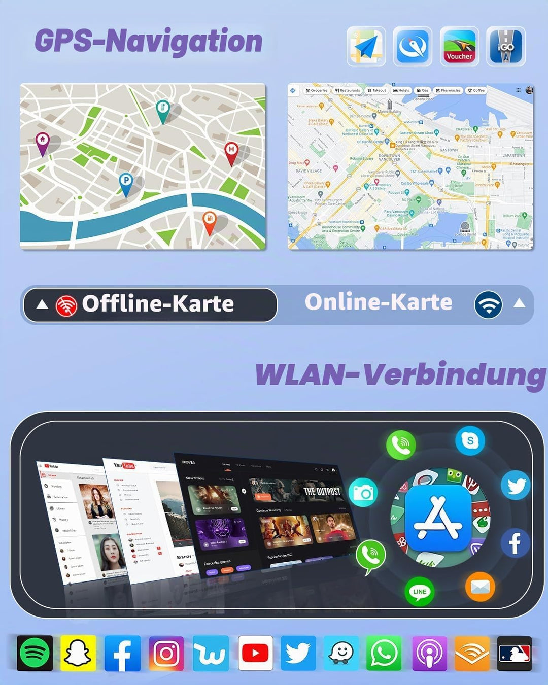 Hikity 2+64GB Android 15 Autoradio für Nissan NV200 2014 Radio Wireless Carplay Android Auto, 9 Inch