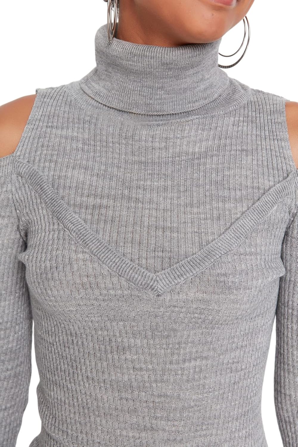 Trendyol Damen Basic Regular Fit Woven Dress Midi, Normale Passform, gewebtes Kleid S Gray, S Gray