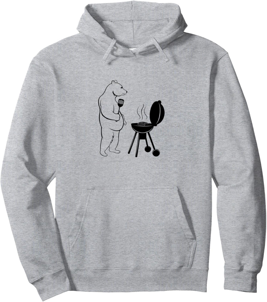 Grizzly Grillen Niedliche Wildtiere Bär Naturabenteuer Pullover Hoodie