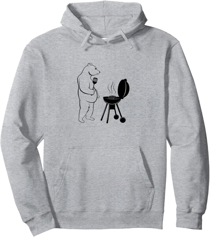 Grizzly Grillen Niedliche Wildtiere Bär Naturabenteuer Pullover Hoodie