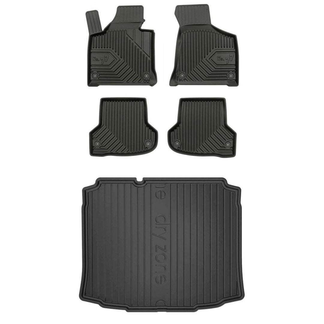 Satz Fussmatten und Gummimatte für Audi A3 8P 2003-2013