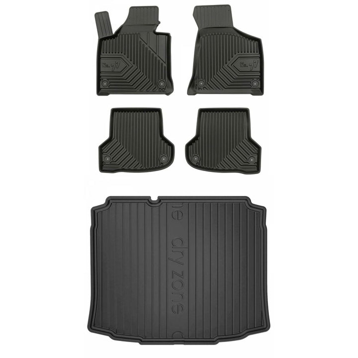 Satz Fussmatten und Gummimatte für Audi A3 8P 2003-2013