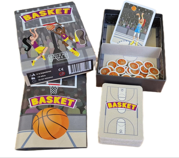 Dadral Games - Basketball-Kartenspiel | Spiel Basket | Basketball Geschenke | Basketball Brettspiel