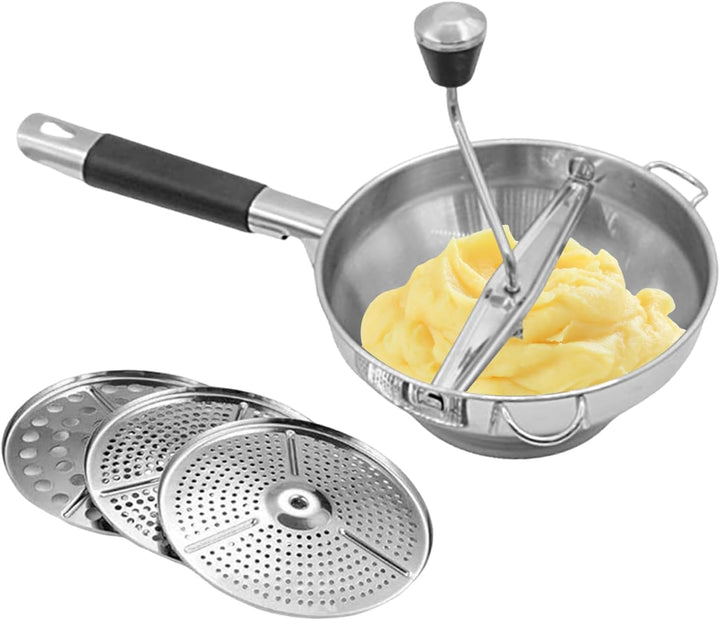 Kartoffelstampfer, Passiermühle Für Suppe Marmelade Brei Saucen | Lebensmittelechter Edelstahl Zerkl