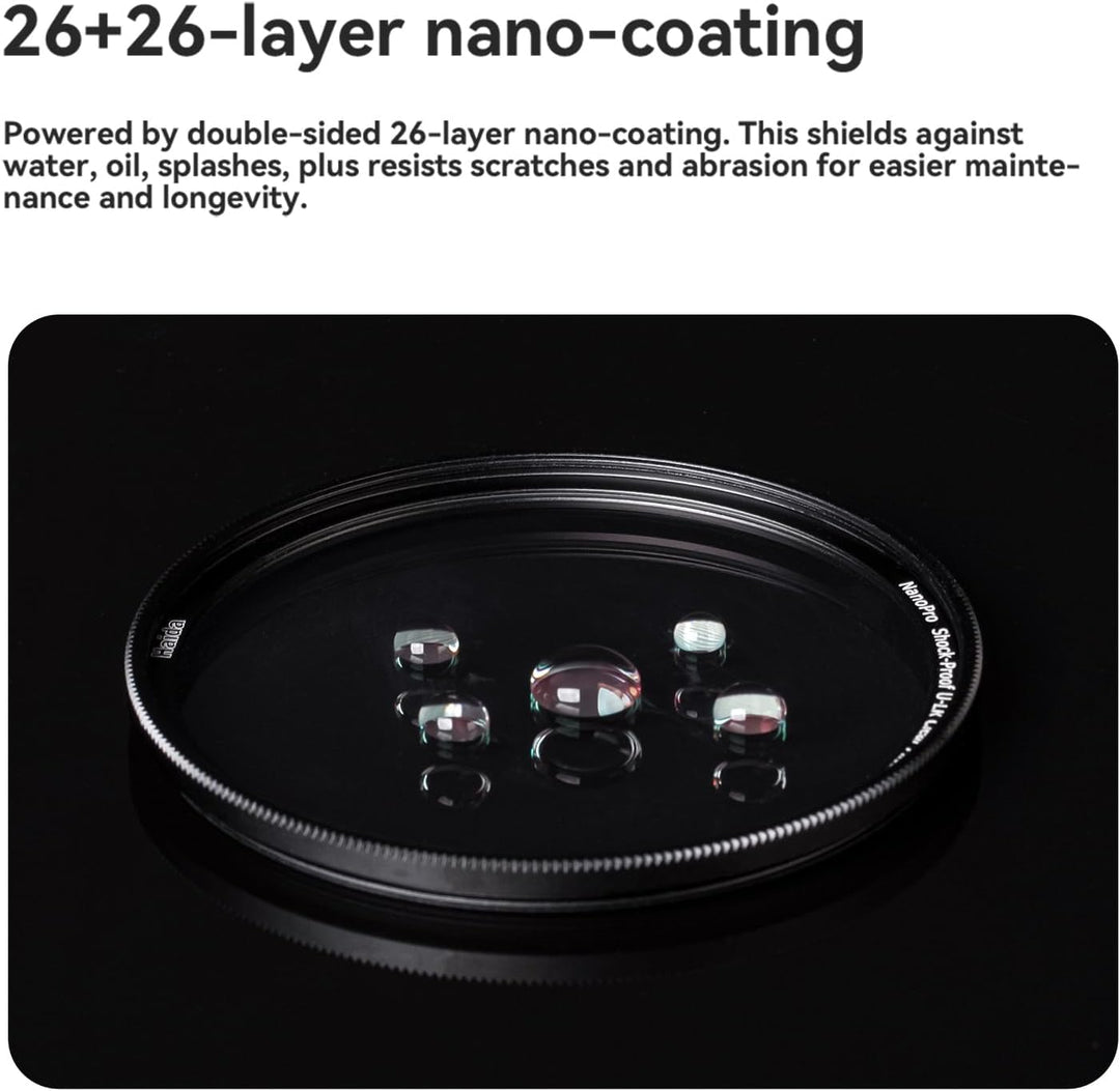 Haida NanoPro Shock-Proof U-LR Clear Filter (58 mm) 58MM, 58MM