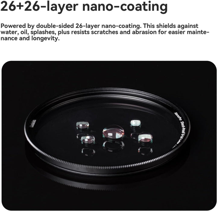 Haida NanoPro Shock-Proof U-LR Clear Filter (58 mm) 58MM, 58MM