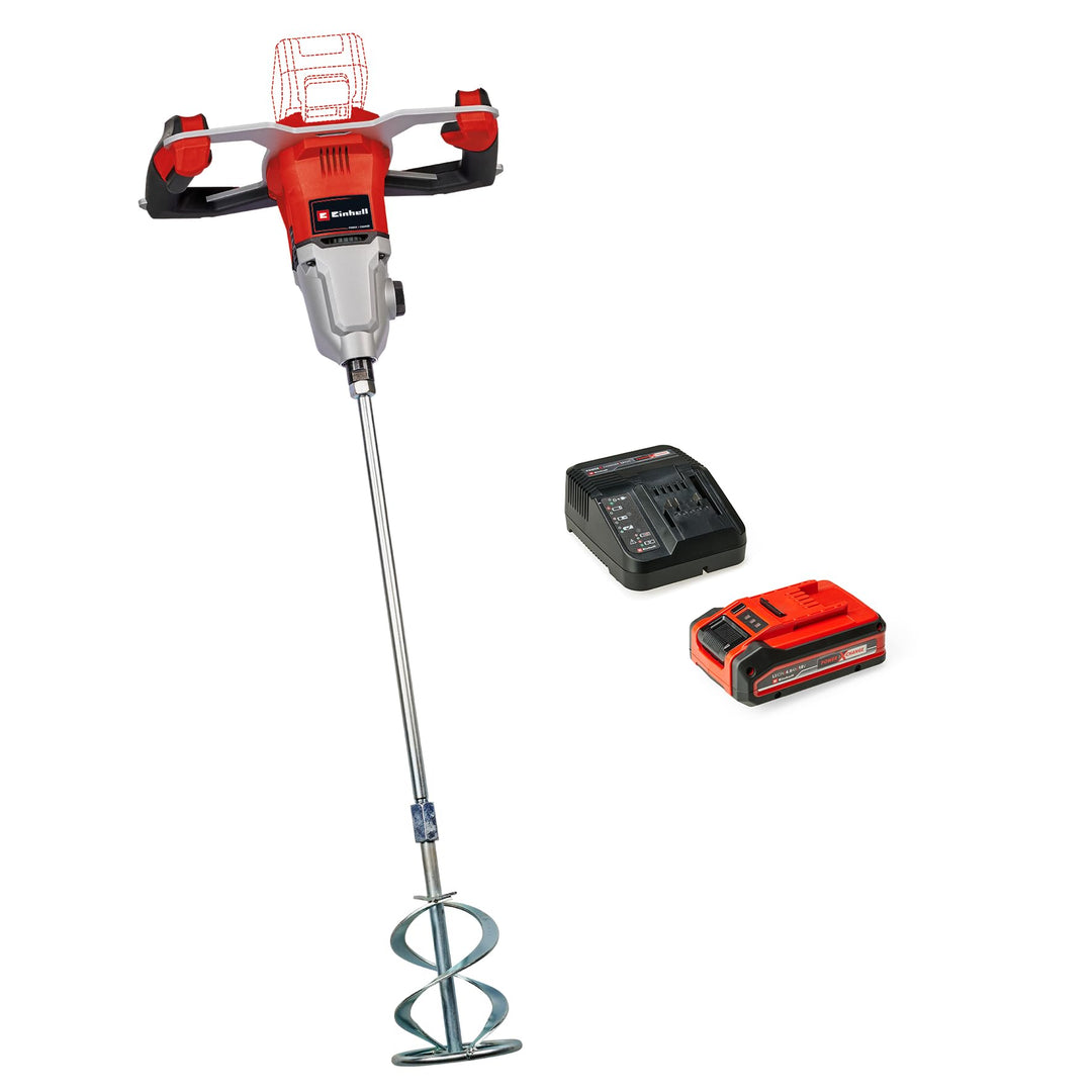 Einhell Professional Akku-Farbmörtelrührer TP-MX 18-2 Li BL Power X-Change (2-Gang-Getriebe, Brushle