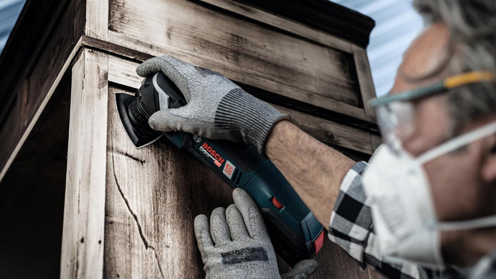 Bosch 50x EXPERT C470 Schleifblatt (für Farbe auf Holz, Hartholz, Ø 93x93 mm, Körnung 100, Professio