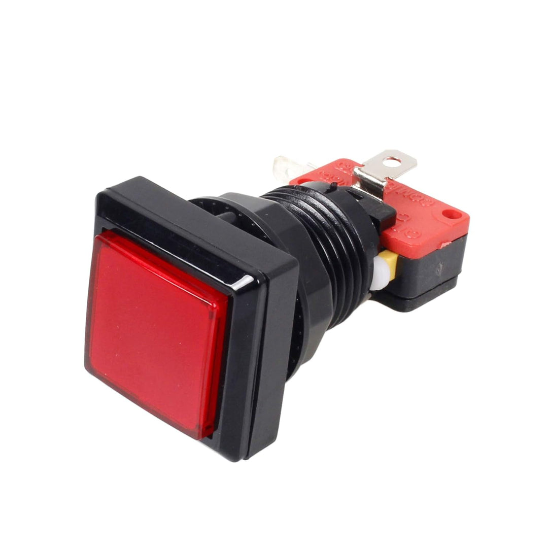 EG STARTS 10 x Arcade Square quadratische LED beleuchtet Druckknopf mit Micro Schalter für Arcade Ma