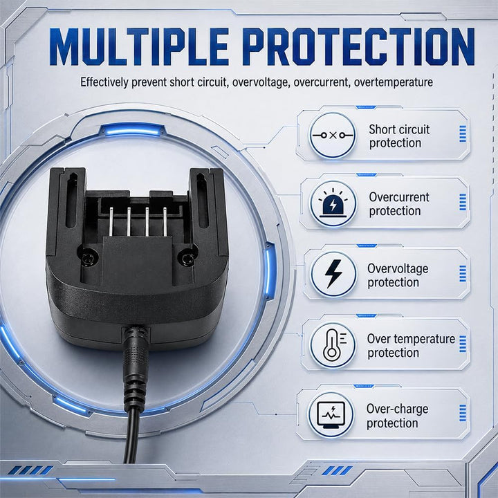 Ladegerät 18V/20V kompatibel mit Black &amp; Decker, NAVESO Lithium Akkuladegerät für Black und Decker L