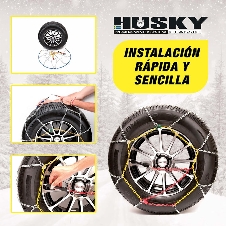 Sumex HUSAD60 KN60 Husky Advance Snow Chains 9 mm, HUSAD60