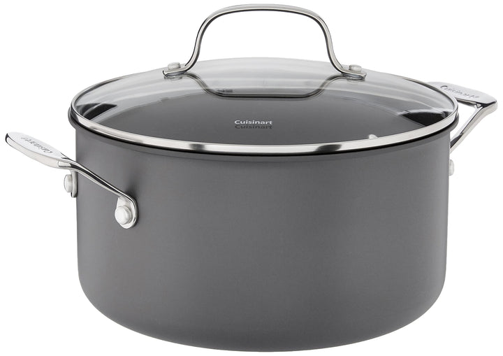 Cuisinart Chef 's Classic Aluminiumguss Hard-Anodized Suppentopf mit Deckel 6 quarts schwarz, 6 quar