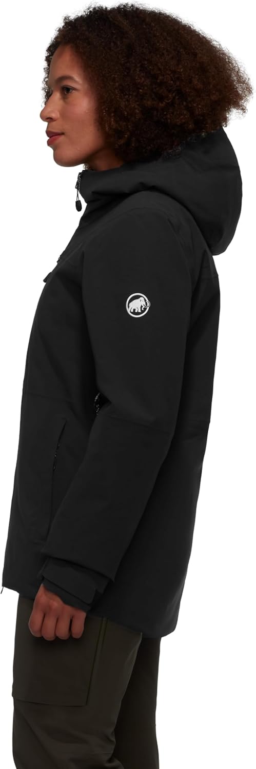 Mammut Damen Stoney Hardshelljacke mit Kapuze XXL Schwarz, XXL Schwarz