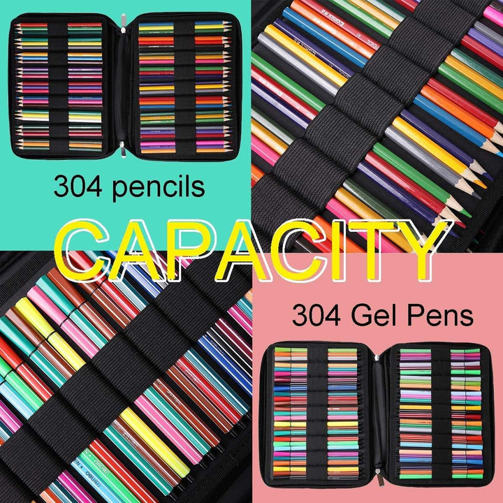 JAKAGO Federmäppchen Grosse Kapazität für 300 Stifte Aufbewahrung Buntstifte,Wasserdicht Pencil Case