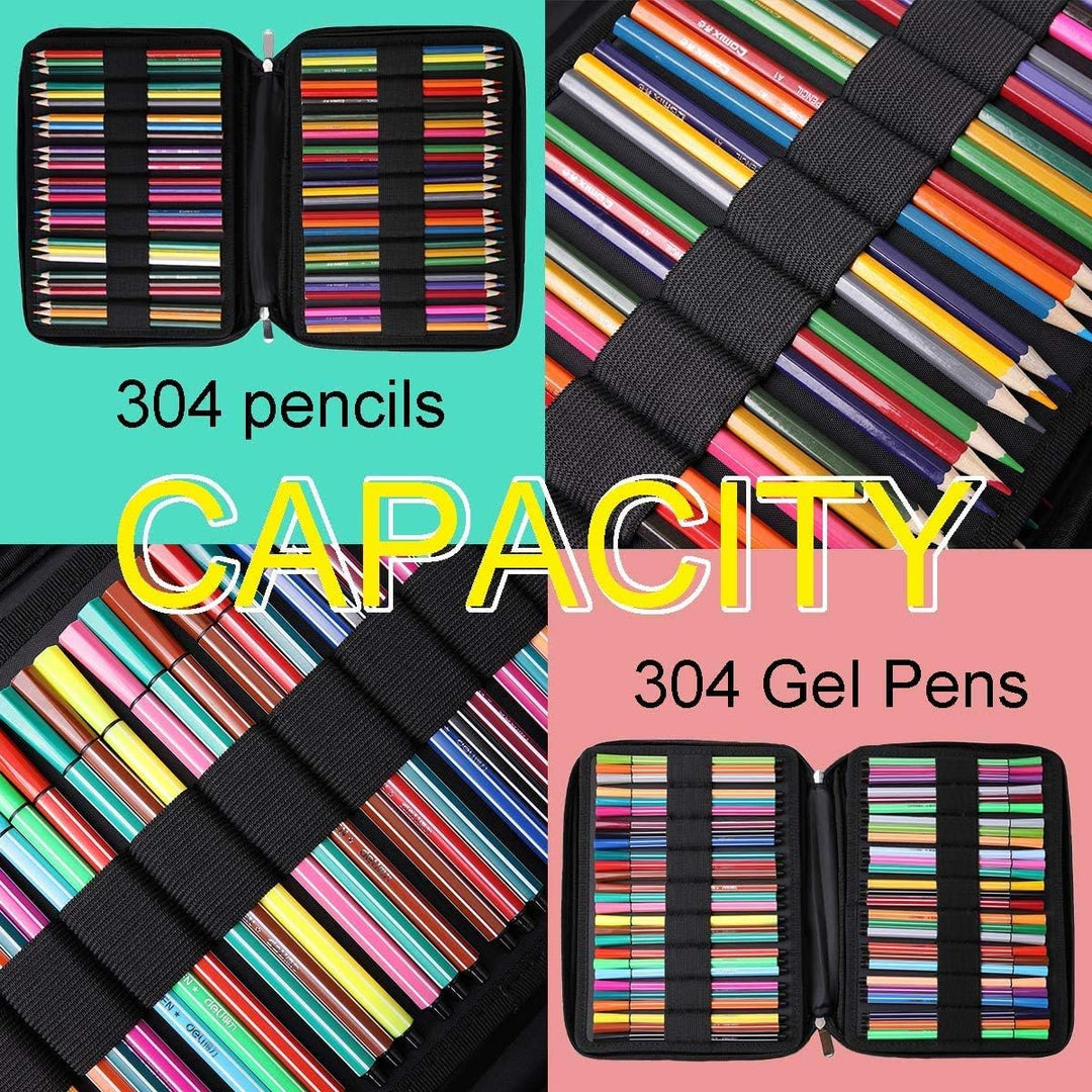 JAKAGO Federmäppchen Grosse Kapazität für 300 Stifte Aufbewahrung Buntstifte,Wasserdicht Pencil Case