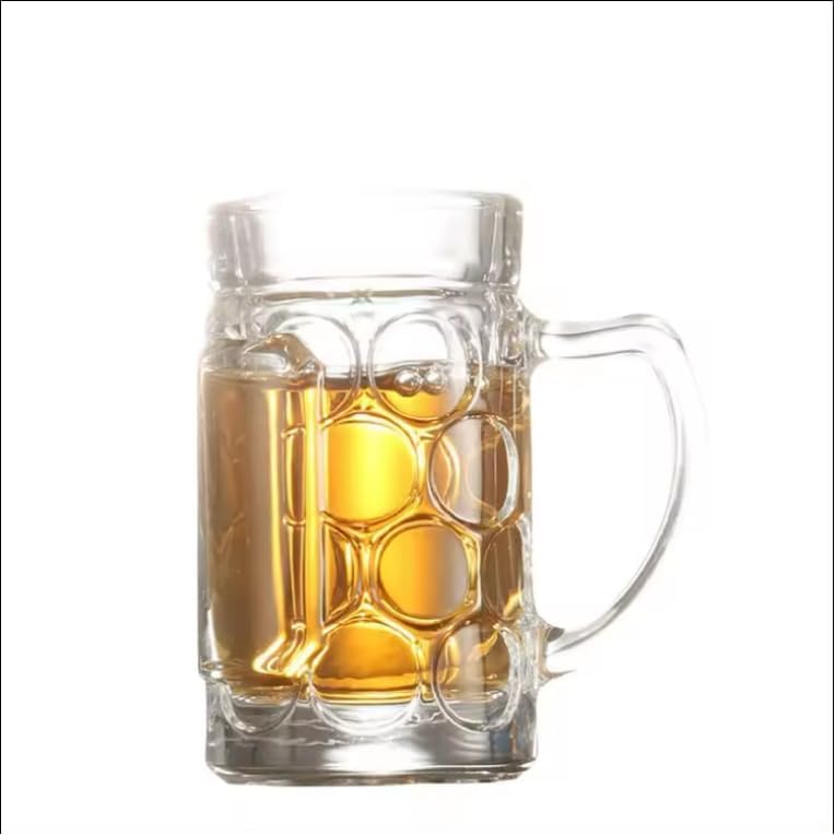 Carlso 12x Mini Bierkrug, Massglass, Seidel, Oktoberfest, Bayern Schnapsglas 4cl mit Henkel (12x ohn