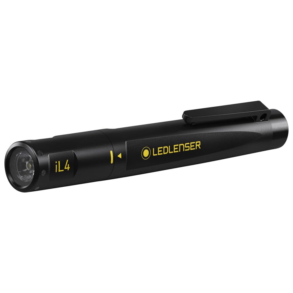 Ledlenser iL4 LED Taschenlampe, explosionsgeschützt, robust, mit Batterien betrieben, Power LED, 80