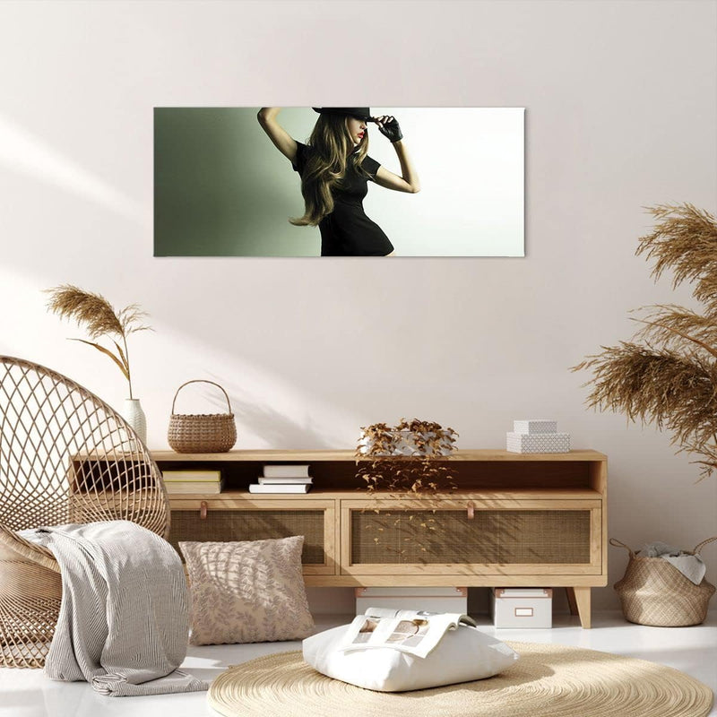 Wandbilder Dekoration Wohnzimmer Schönheit club tanz disco Panorama Bilder auf Leinwand 120x50cm Lei