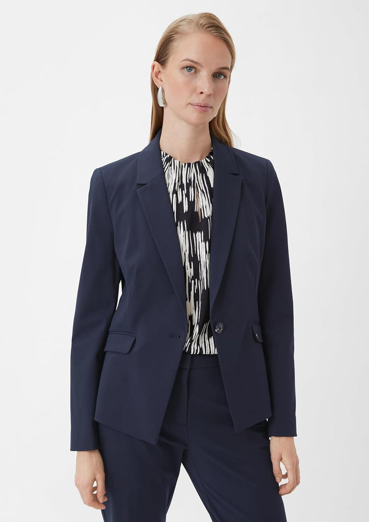 comma Taillierter Blazer aus Viskosemix, 5976