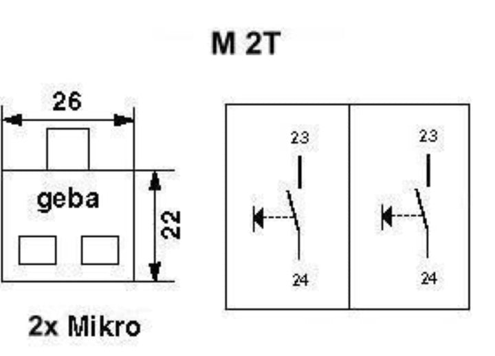 geba Kunststoff Schlüsselschalter Schlüsseltaster Aufputz + Unterputz möglich Profilhalbzylinder (ni