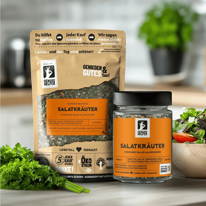 Bremer Gewürzhandel Salatkräuter Gewürzmischung, grob gemahlen, aromatische Kräuter für Dressings, K