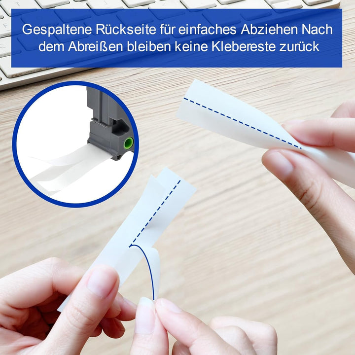 6er-Pack Ersatz-Beschriftungsband für TZe231 Brother P-Touch Beschriftungsgerät, 12mm (0,47 Zoll) la