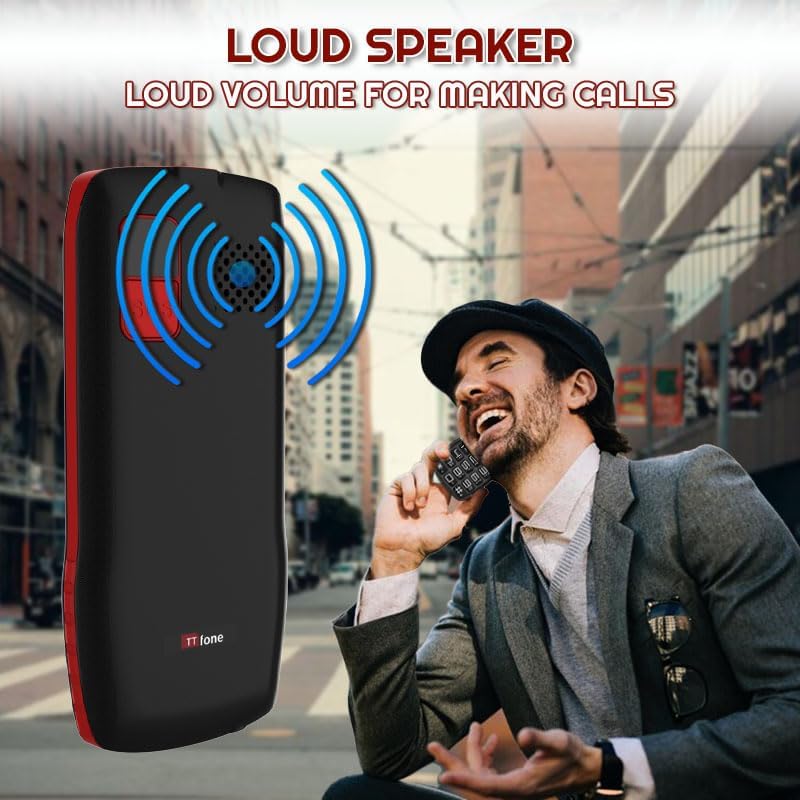 TTfone Seniorenfreundliches Mobiltelefon mit grossen Tasten und Notfallknopf, TT880 (mit Netzladeger