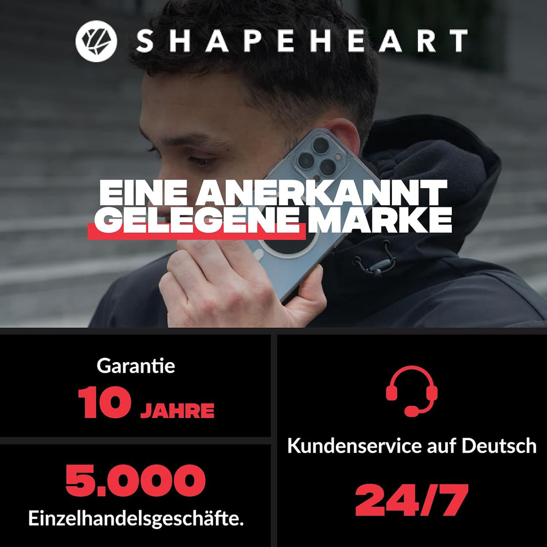 Shapeheart französische Innovation, magnetische Motorrad-Telefonhalterung mit extradünner, Metallpla