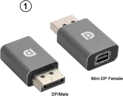 ChenYang Mini DisplayPort auf DisplayPort 1.2 Konverter Ultra-HD UHD Erweiterungsadapter für Video P