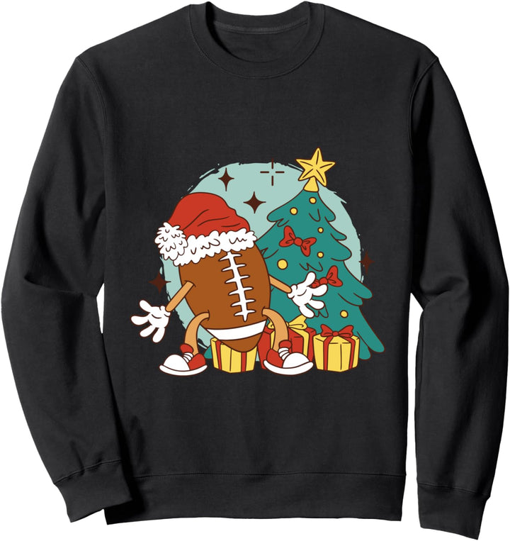 Footballtrikot American Football Weihnachten Footballspieler Sweatshirt