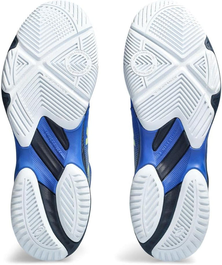 ASICS Damen Netburner Ballistic Ff 3 Sneaker 44 EU Illusion Blue Glow Yellow, 44 EU Illusion Blue Gl