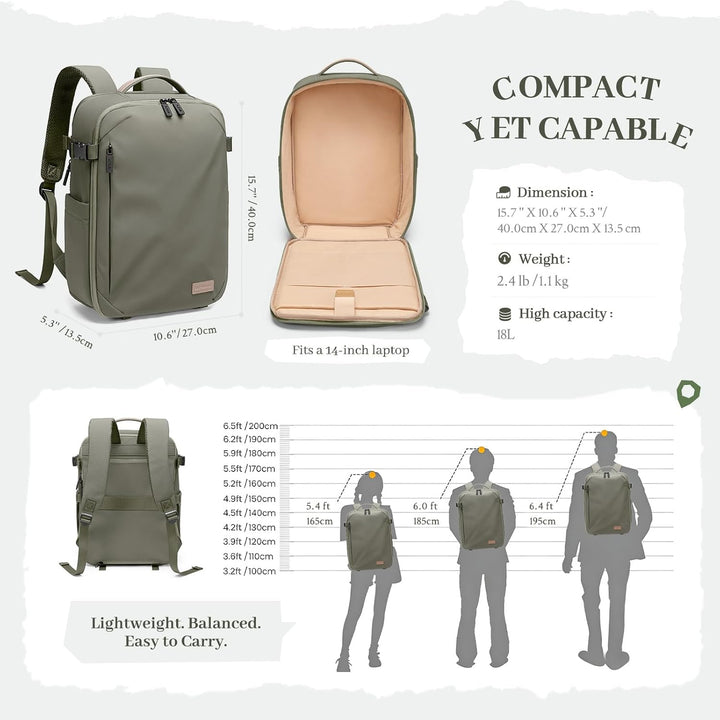 Kamerarucksack, DSLR SLR Kameratasche mit 14 Zoll Laptopfach und Regenschutz, Kompatibel für Kamera