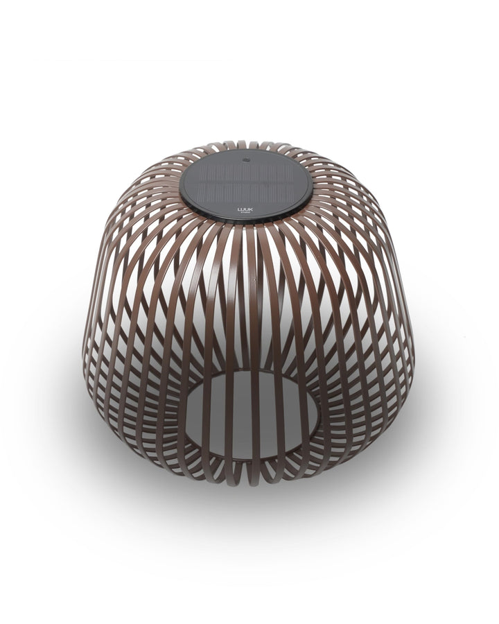 LUUK Studio Moderne LED Solarlampe, dimmbare Tischlampe für drinnen & draussen, IP65 wetterfest, Sol