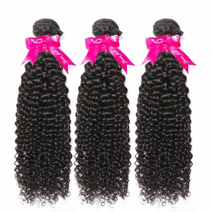 10A Brazilian Hair 3 Bundles Curly Human Hair Bundles 12 14 16 Brasilianische Haare Kinky Curly Huma