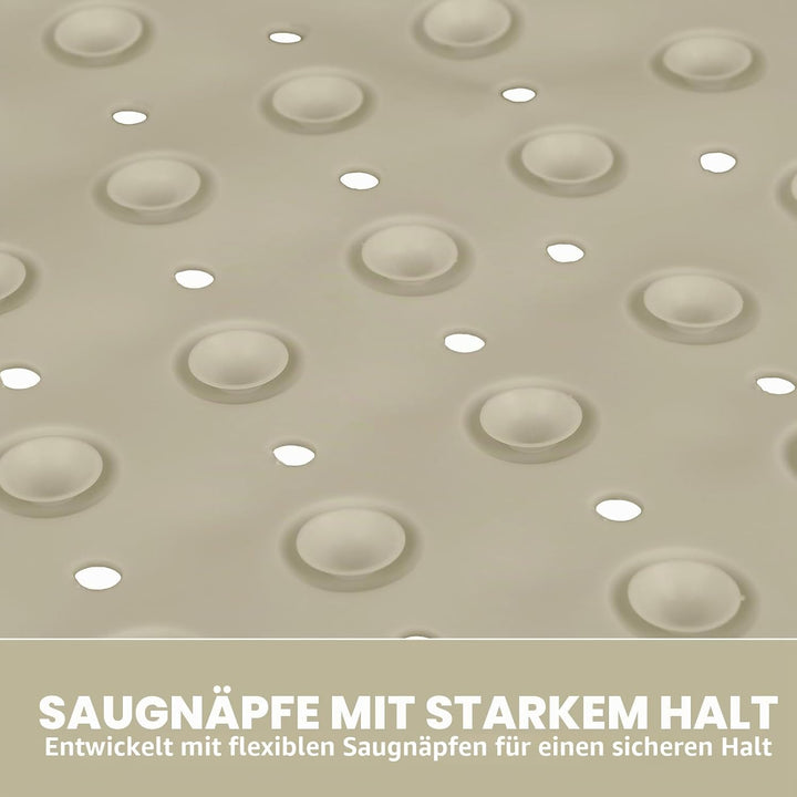 Lurowo Duschmatte rutschfest Eckduschmatte 70 * 70cm, Duscheinlage Dreieckig mit Saugnäpfe für Eckdu