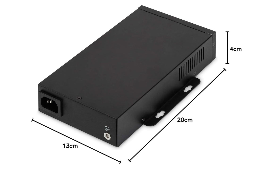 DIGITUS PoE++ Injektor - IEEE802.3at - Gigabit Ethernet - 95 Watt - max. 55 Volt - PoE Modus A & Mod