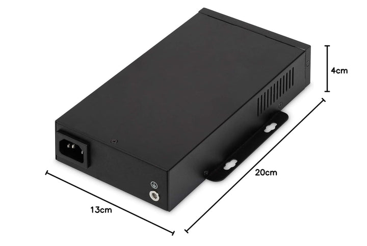 DIGITUS PoE++ Injektor - IEEE802.3at - Gigabit Ethernet - 95 Watt - max. 55 Volt - PoE Modus A & Mod