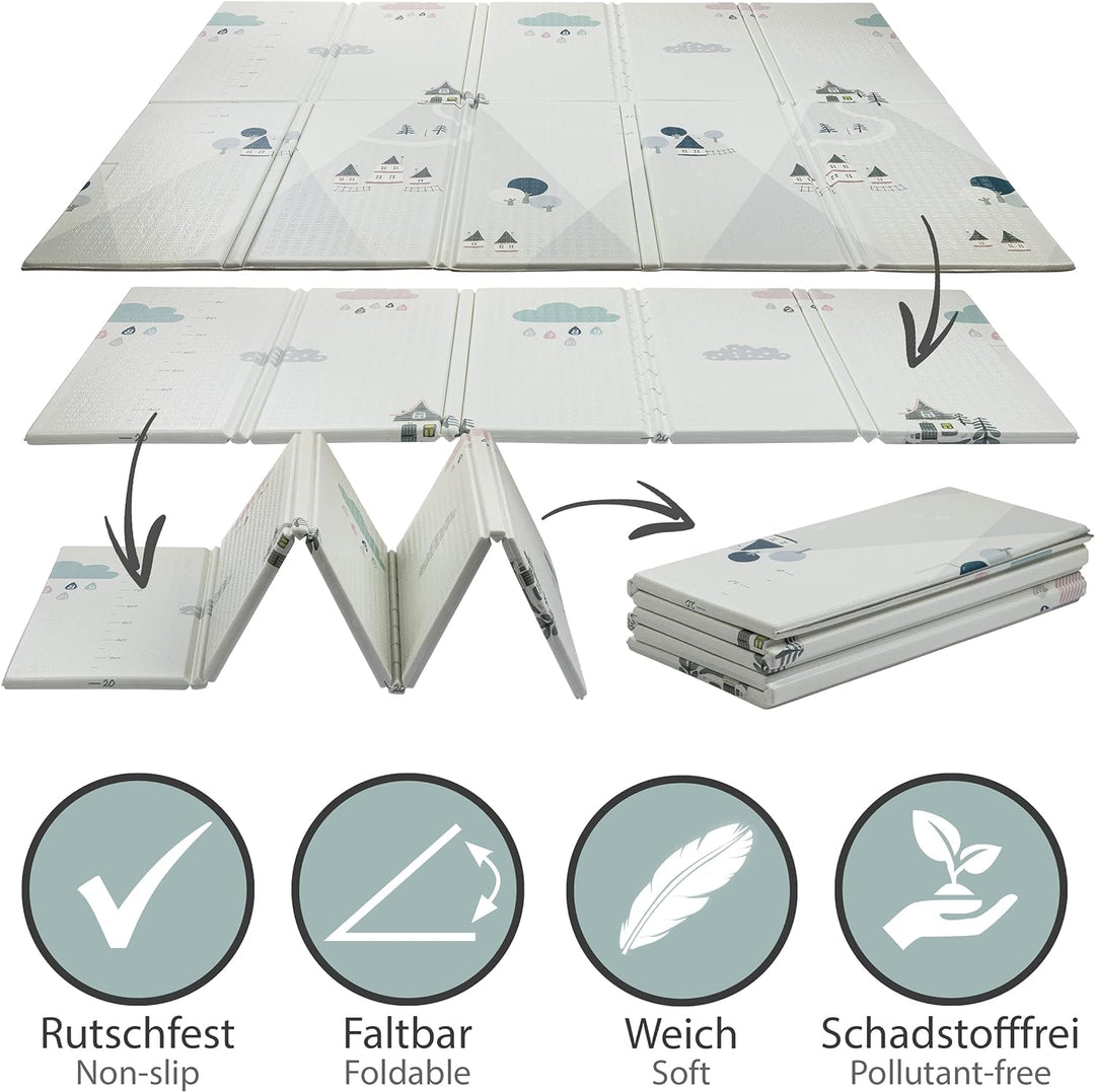 ONVAYA® Spielmatte für Babys & Kinder | Krabbelmatte faltbar | Bodenmatte für Kinderzimmer & Outdoor