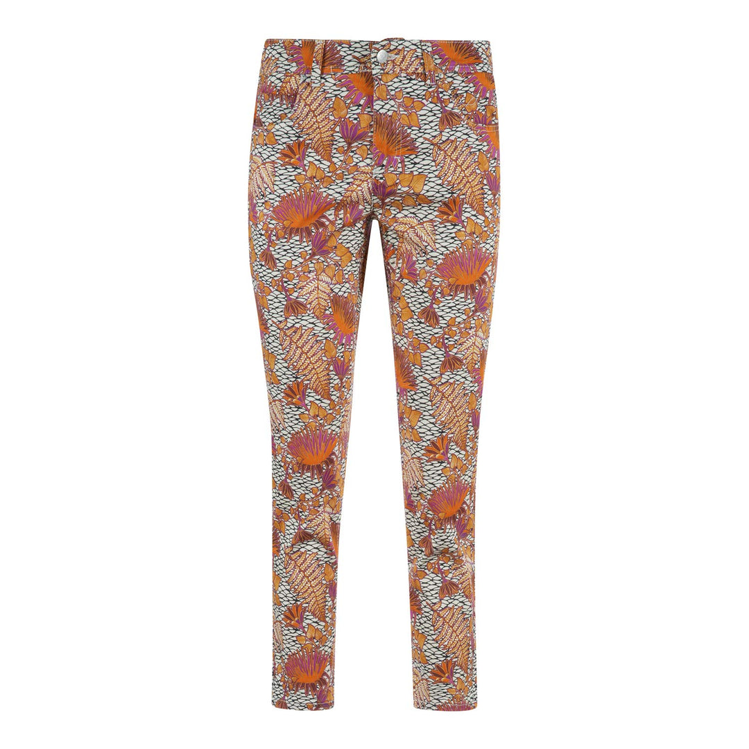 Angels Hose 'Ornella' mit All-Over-Muster braun (7279 Safari) 38