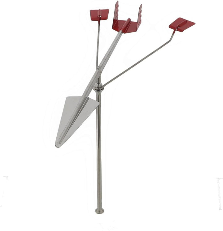 Windrichtungsanzeige Wind-King mit Reflektoren, Edelstahl, für Segelboote Windsensor Windfahne Windr