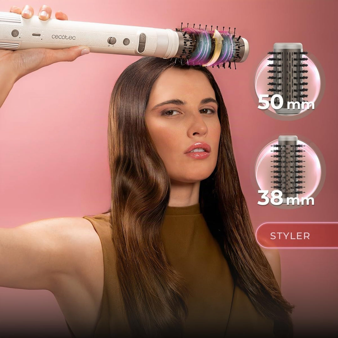 Cecotec AirGlam Gyro CeramicCare 8-in-1 Haarstyler, 8 Köpfe, 1500 W, 110.000 U/min, glättet und lock